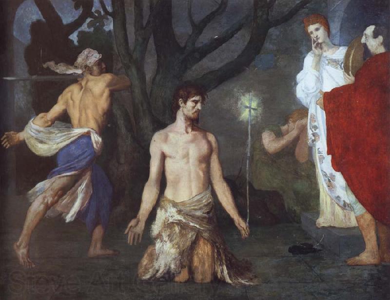 Pierre Puvis de Chavannes The Beheading of Saint John the Baptist Spain oil painting art